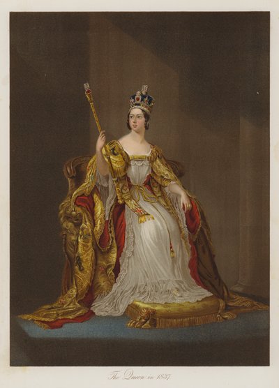 La Reina en 1837 de English School